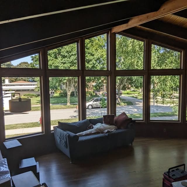Completed window replacement on a Milwaukee-area home by Meat and Potatoes Carpentry